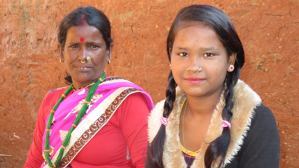 Maya con sua madre - Nepal